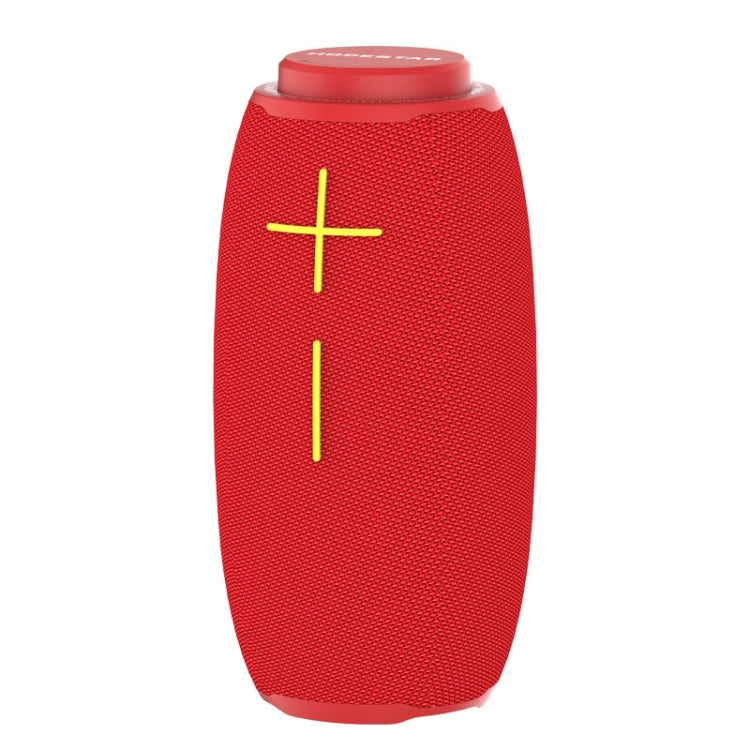 HOPESTAR P31 TWS Portable Outdoor Waterproof Lens-style Head Bluetooth Speaker with LED Color Light, Support Hands-free Call & U Disk & TF Card & 3.5mm AUX & FM, P31 Red