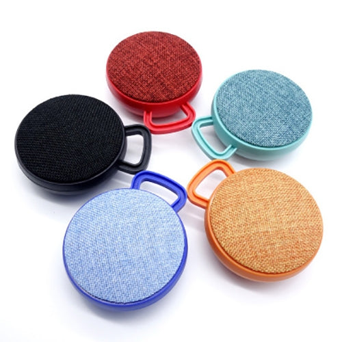 Mini enceinte Bluetooth portable ronde en tissu A01L, compatible appels mains libres et carte TF, A01L orange, A01L vert, A01L bleu, A01L rouge, A01L noir
