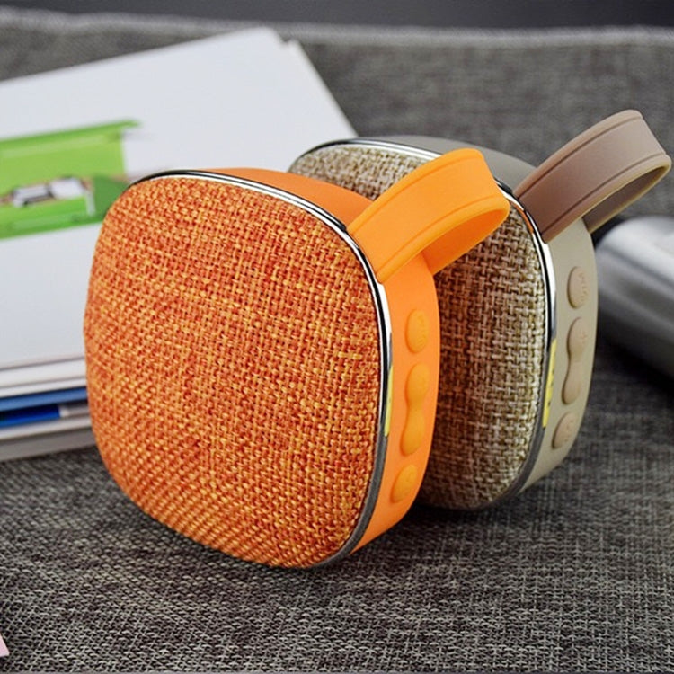 X25new Cloth Texture Square Portable Mini Bluetooth Speaker, Support Hands-free Call & TF Card & AUX, X25new Orange, X25new Green, X25new Grey, X25new Blue