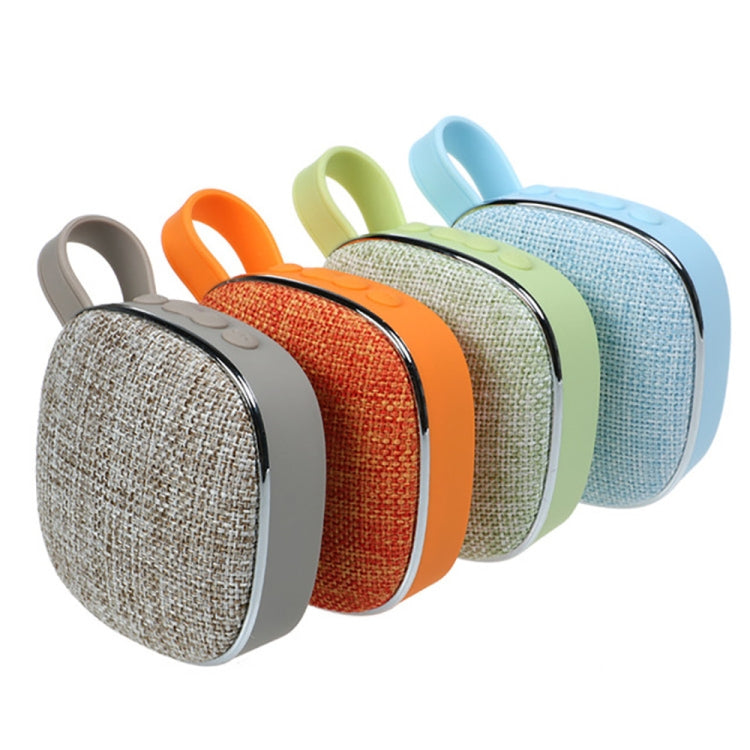X25new Cloth Texture Square Portable Mini Bluetooth Speaker, Support Hands-free Call & TF Card & AUX, X25new Orange, X25new Green, X25new Grey, X25new Blue