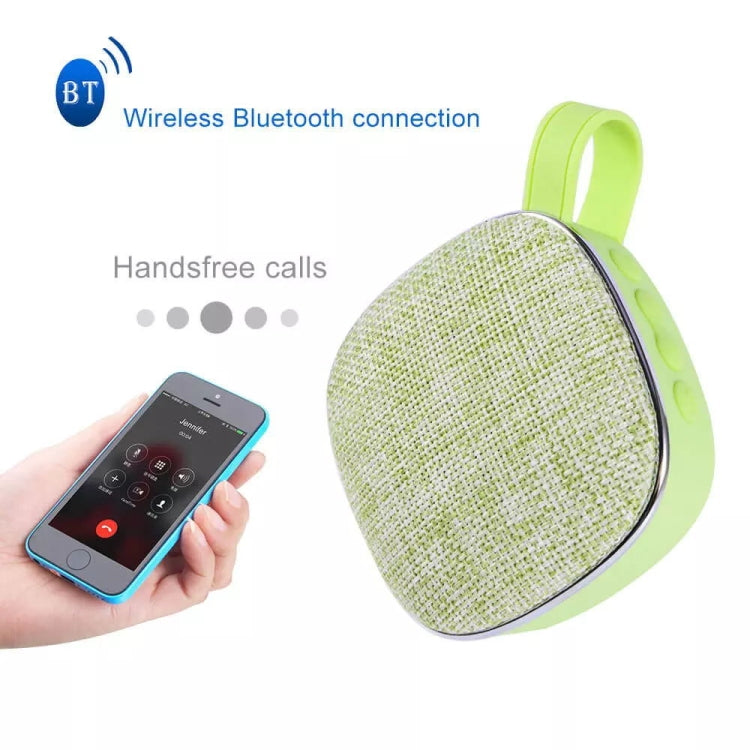 X25new Cloth Texture Square Portable Mini Bluetooth Speaker, Support Hands-free Call & TF Card & AUX, X25new Orange, X25new Green, X25new Grey, X25new Blue