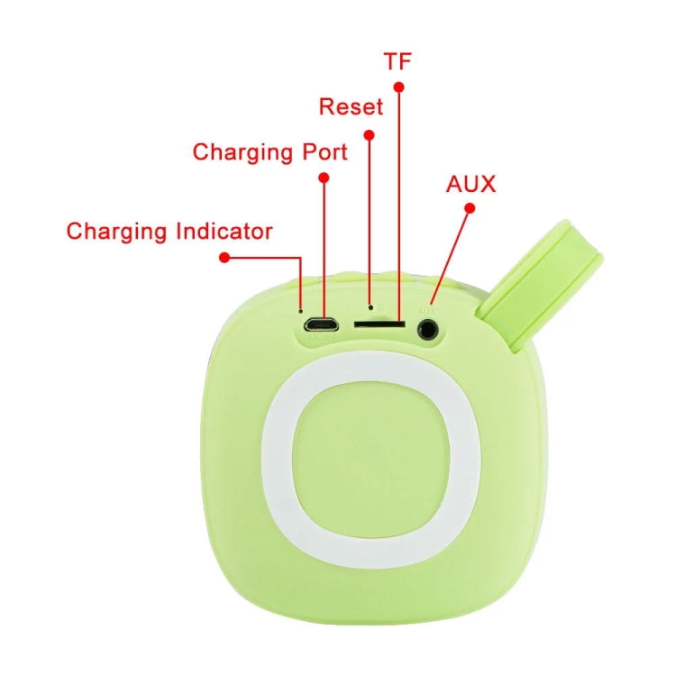 X25new Cloth Texture Square Portable Mini Bluetooth Speaker, Support Hands-free Call & TF Card & AUX, X25new Grey, X25new Blue, X25new Orange, X25new Green