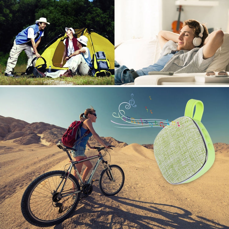X25new Cloth Texture Square Portable Mini Bluetooth Speaker, Support Hands-free Call & TF Card & AUX, X25new Orange, X25new Green, X25new Grey, X25new Blue