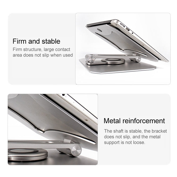 SDL02 Rotating and Folding Aluminum Alloy Laptop Cooling Bracket for 11-17.3 inch Laptops