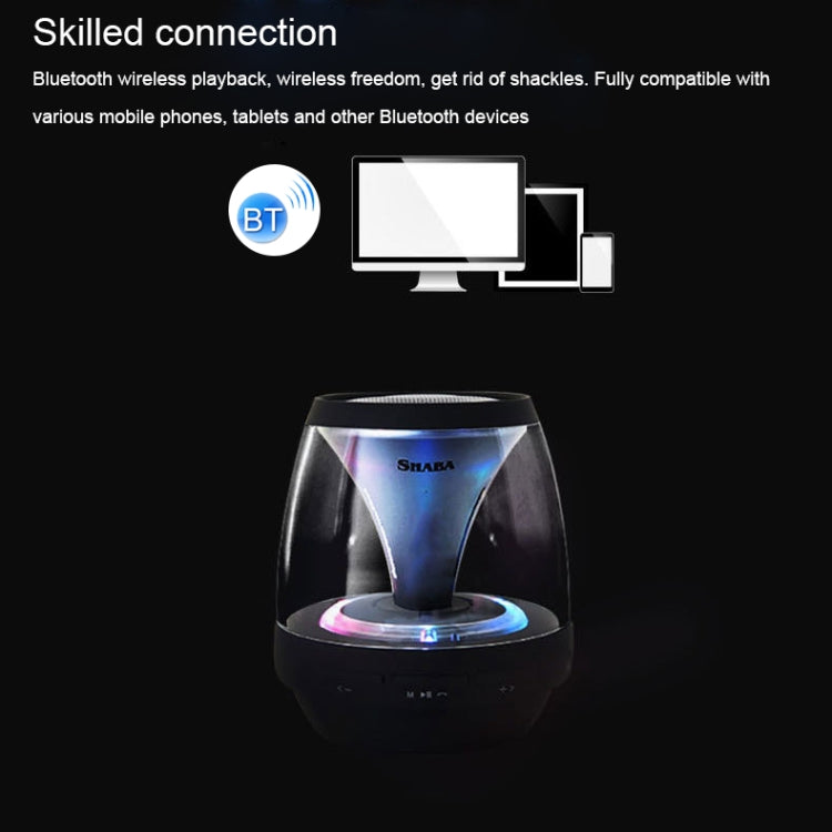 SHABA VS-18 Bluetooth 4.2 Multi-function Portable Small Magic Lamp Colorful Wireless Bluetooth Speaker