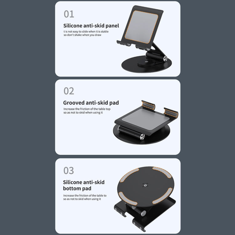 L04 Height / Angle Adjustable Full Metal Folding Laptop Holder For Laptops Below 17.3 inch