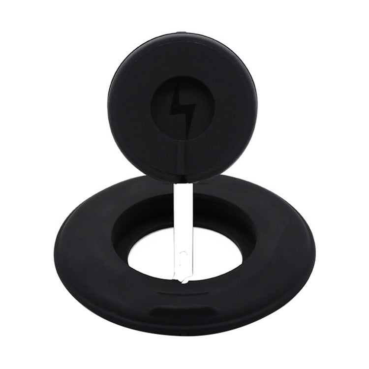 2 in 1 Silicone Desktop Wireless Charger Telescopic Stand For iPhone / Watch Wireless Charger