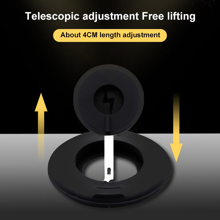 2 in 1 Silicone Desktop Wireless Charger Telescopic Stand For iPhone / Watch Wireless Charger