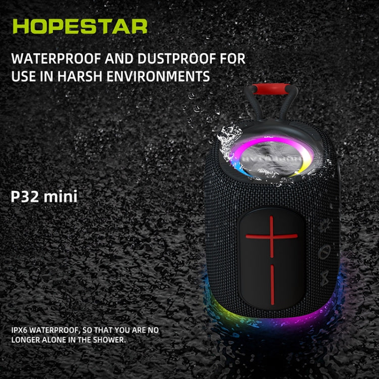 HOPESTAR P32mini TWS Waterproof Wireless Bluetooth Speaker, P32mini(Grey)