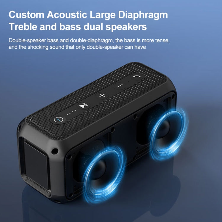 EBS-307 20W High-power Portable Subwoofer Waterproof Wireless Bluetooth Speaker