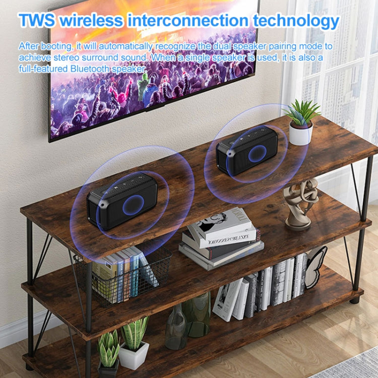 EBS-307 20W High-power Portable Subwoofer Waterproof Wireless Bluetooth Speaker