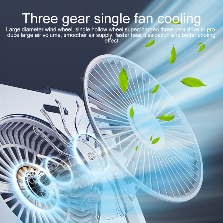 Ventilateur de bureau turbo R-JUST HZ25 3,5 W en alliage d'aluminium, support de refroidissement pour ordinateur portable