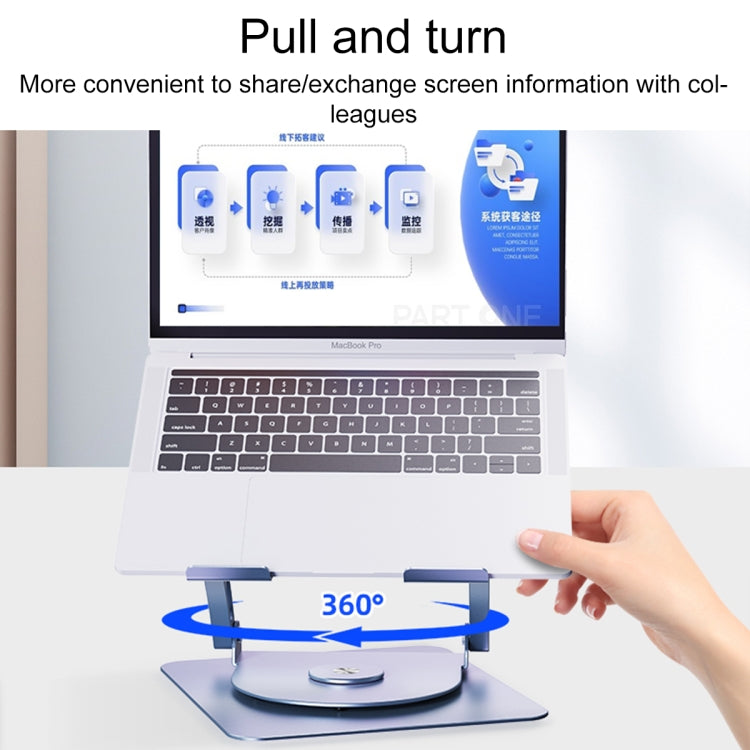 R- JUST HZ08-1 Rotating Two Holes Lifting Laptop Stand