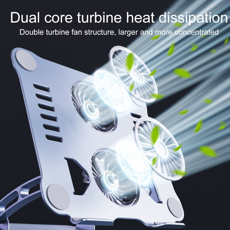 R- JUST HZ13-1 Rotating Foldable Multi-Angle Aluminum Alloy Laptop Fan Bracket