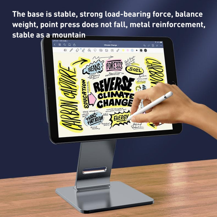 For iPad 12.9 inch R-JUST HZ36 360-degree Rotating Aluminum Alloy Magnetic Tablet Stand, For iPad 12.9 inch