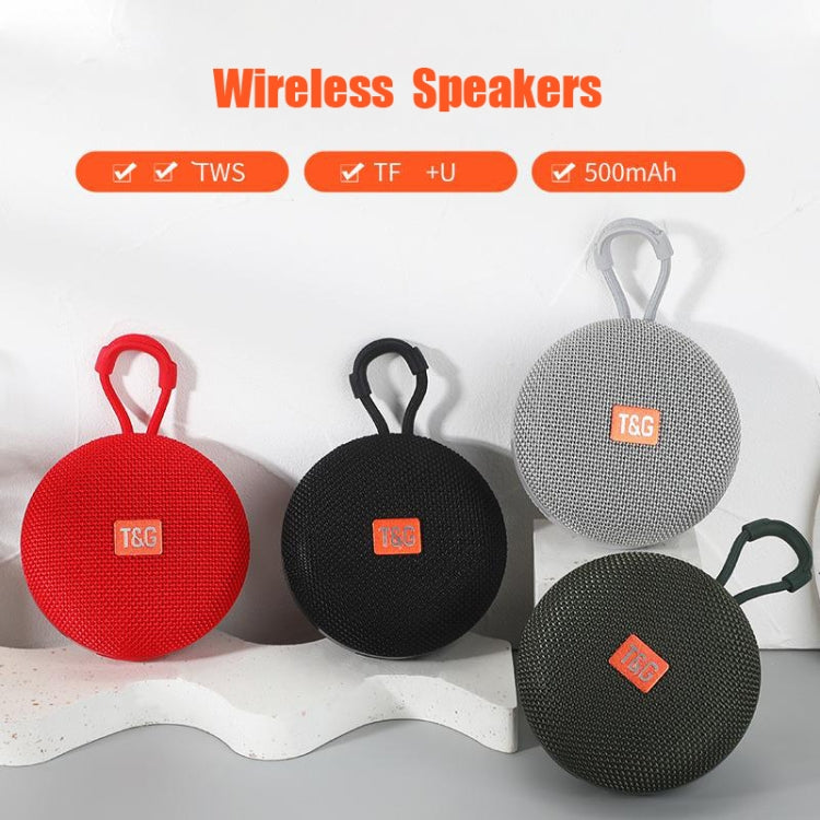T&G TG352 Outdoor Portable Riding Wireless Bluetooth Speaker TWS Stereo Subwoofer, Support Handsfree Call / FM / TF