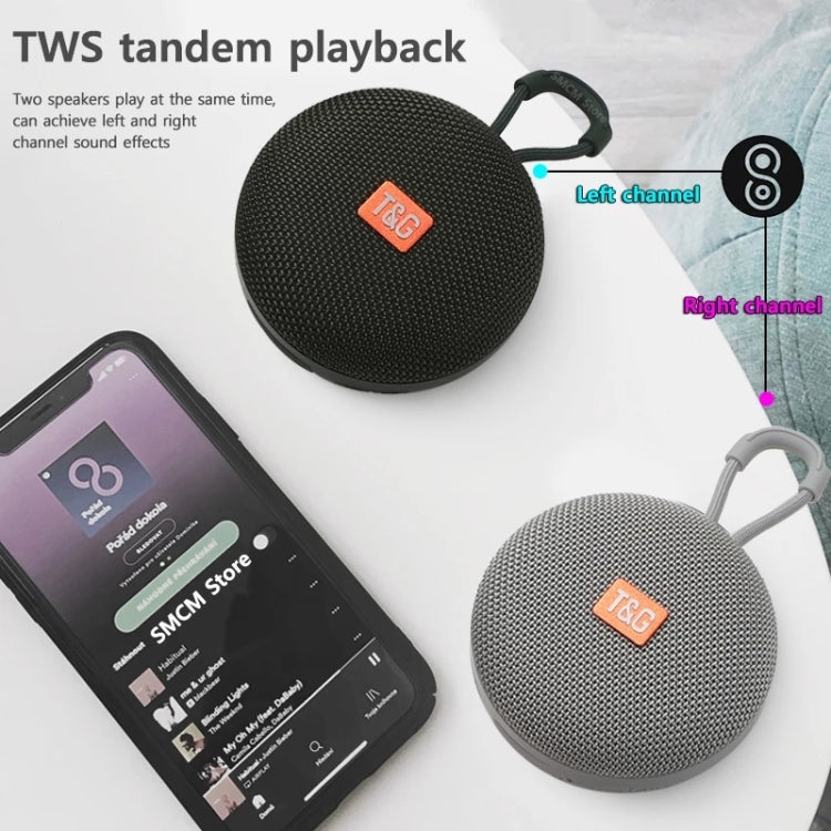 T&G TG352 Outdoor Portable Riding Wireless Bluetooth Speaker TWS Stereo Subwoofer, Support Handsfree Call / FM / TF