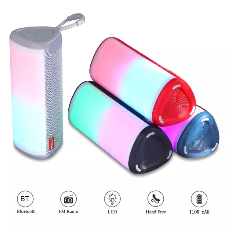 T&G TG357 Portable Wireless Bluetooth Speaker Outdoor Subwoofer with RGB Colorful Light & TWS, TG357