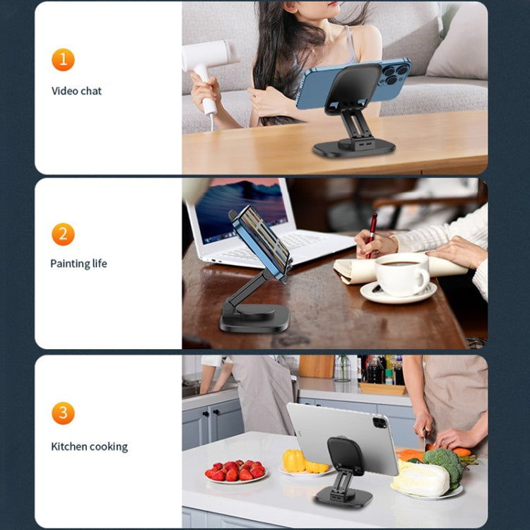 FD5 B028 Foldable Rotating Desktop Phone Tablet Holder, FD5 B028