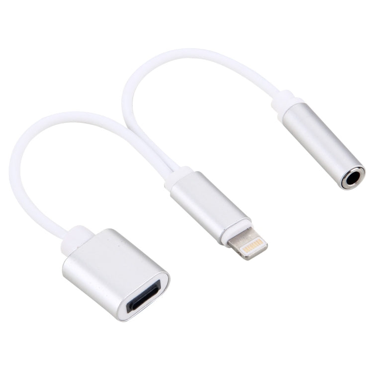 Câble adaptateur de chargeur 10 cm 8 broches femelle et 3,5 mm audio femelle vers 8 broches mâle, compatible avec tous les systèmes iOS