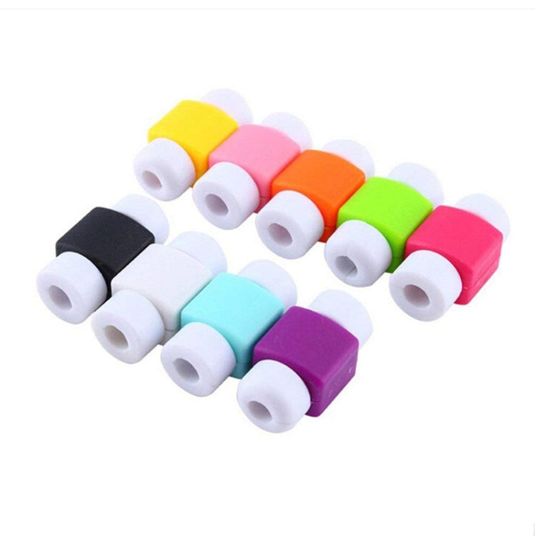 Lot de 100 enrouleurs de câbles de données et de casque, couleur aléatoire