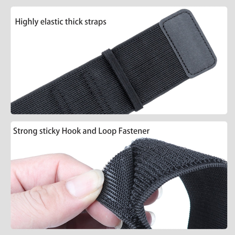 Bracelet élastique avec support de téléphone mains libres, longueur du bracelet : 24 cm, longueur du bracelet : 24 cm