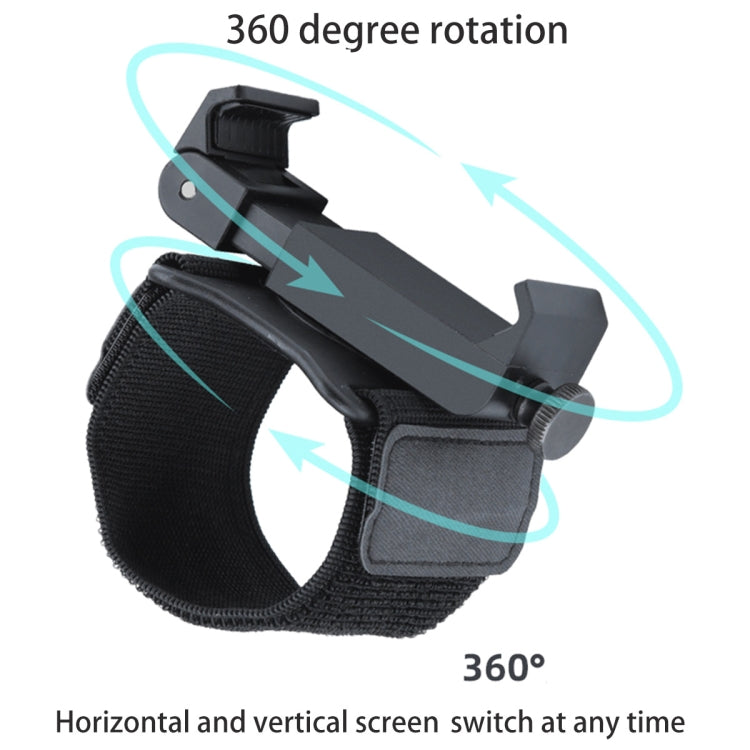 Bracelet élastique avec support de téléphone mains libres, longueur du bracelet : 24 cm, longueur du bracelet : 24 cm