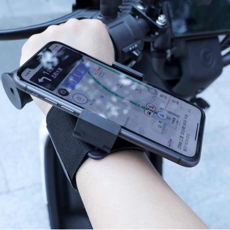 Bracelet élastique avec support de téléphone mains libres, longueur du bracelet : 24 cm, longueur du bracelet : 24 cm