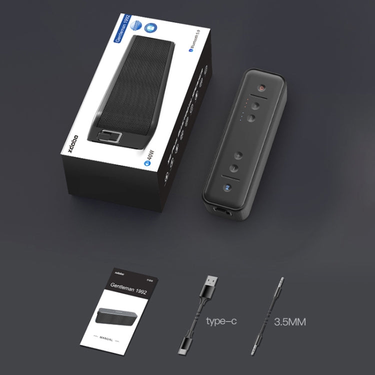XDOBO Gentelman 1992 IPX7 Waterproof Portable TWS Wireless Bluetooth Speaker, Gentleman 1992