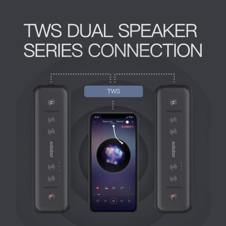 XDOBO Gentelman 1992 IPX7 Waterproof Portable TWS Wireless Bluetooth Speaker, Gentleman 1992