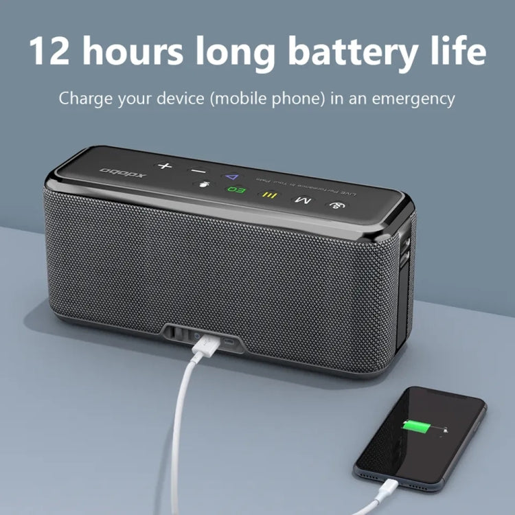 XDOBO X8 Max 100W Wireless Bluetooth Speaker Outdoor Subwoofer Support TWS & TF Card & U Disk, X8 Max