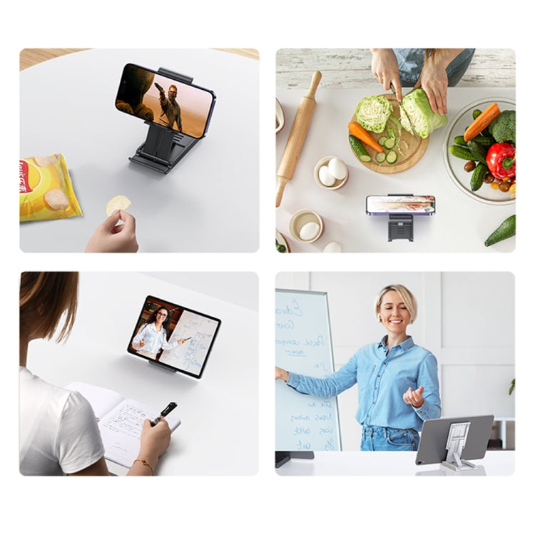 USAMS US-ZJ073 Retractable Folding Desktop Tablet Phone Holder, US-ZJ073