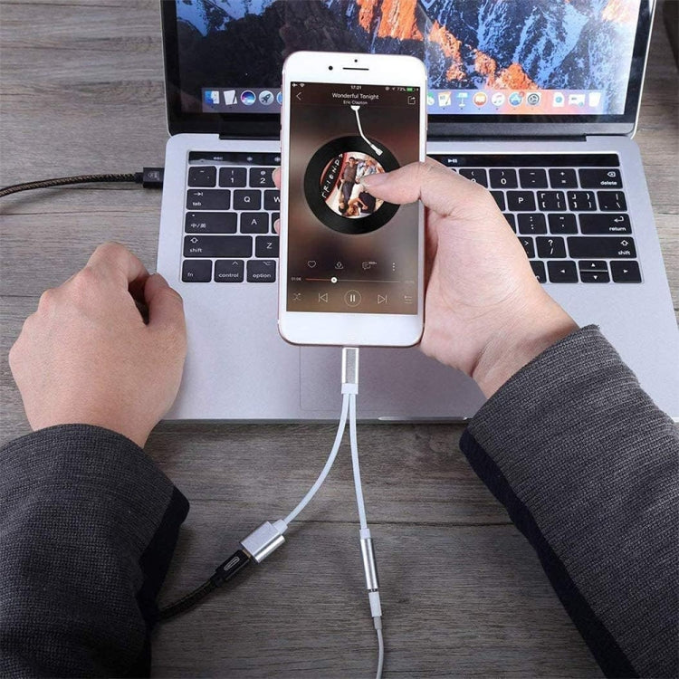 Câble adaptateur de chargeur 10 cm 8 broches femelle et 3,5 mm audio femelle vers 8 broches mâle, compatible avec tous les systèmes iOS