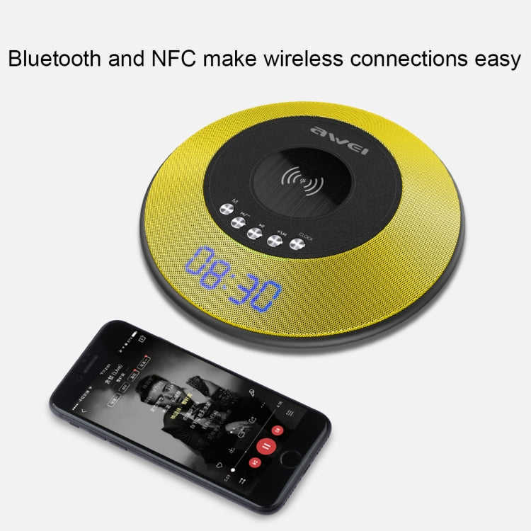 awei Y290 5W Fast Wireless Charger with Bluetooth Speaker, Y290