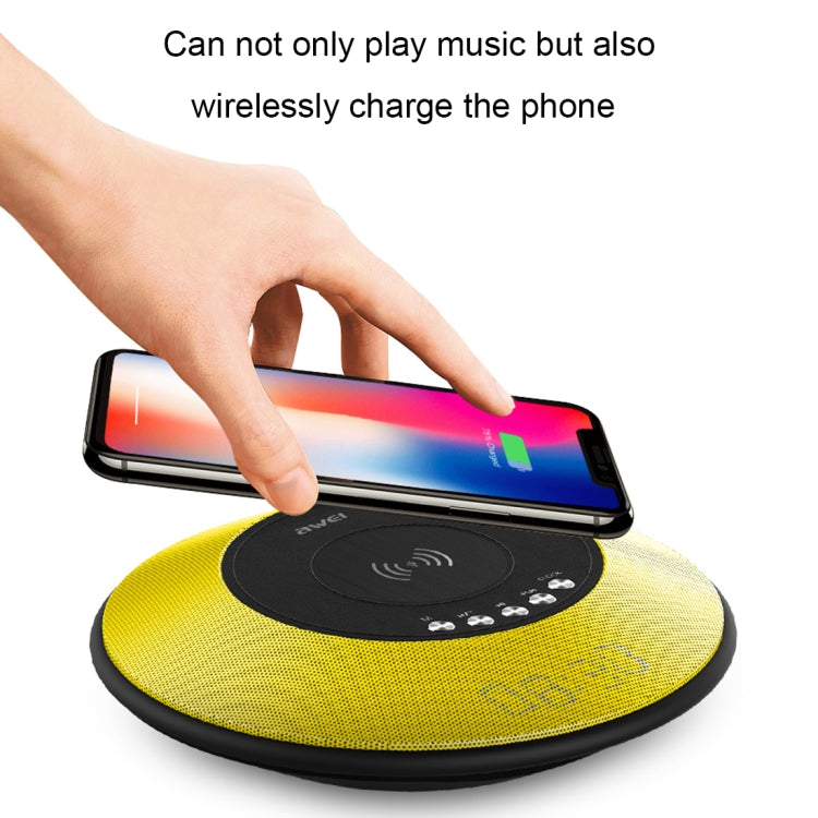 awei Y290 5W Fast Wireless Charger with Bluetooth Speaker, Y290
