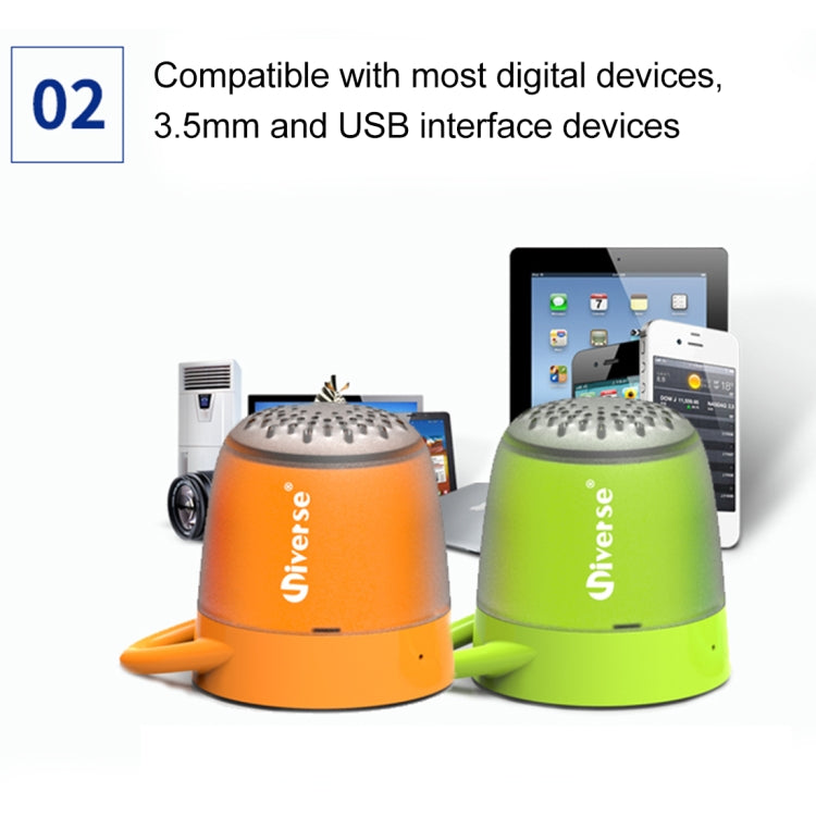 Mini haut-parleur portable sans fil Bluetooth V4.2 Universe XHH-T502, compatible mains libres et lecteur de musique TF