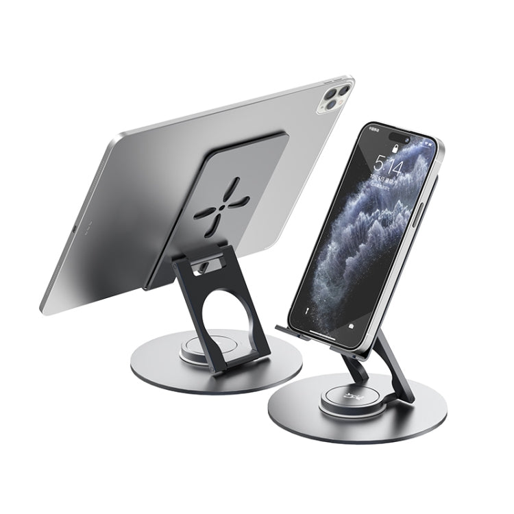 V269C 360 Degree Rotation Aluminum Alloy Desktop Phone Tablet Holder, V269C