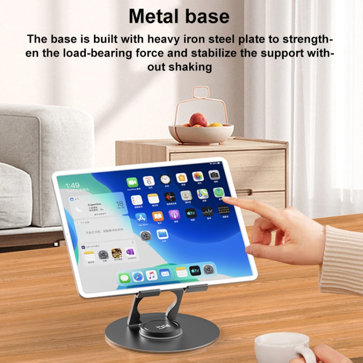 V269C 360 Degree Rotation Aluminum Alloy Desktop Phone Tablet Holder, V269C