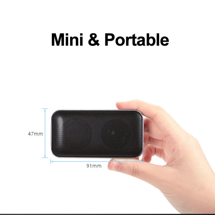 BT209 Outdoor Portable Ultra-thin Mini Wireless Bluetooth Speaker, Support TF Card & Hands-free Calling