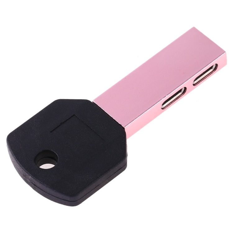 RC16 Dual 8 Pin Female to 8 Pin Male Key Shape Mini Portable Audio & Charge Adapter