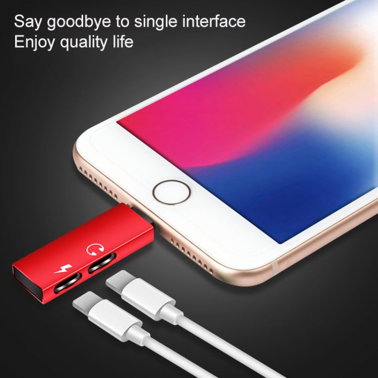 RC16 Dual 8 Pin Female to 8 Pin Male Key Shape Mini Portable Audio & Charge Adapter