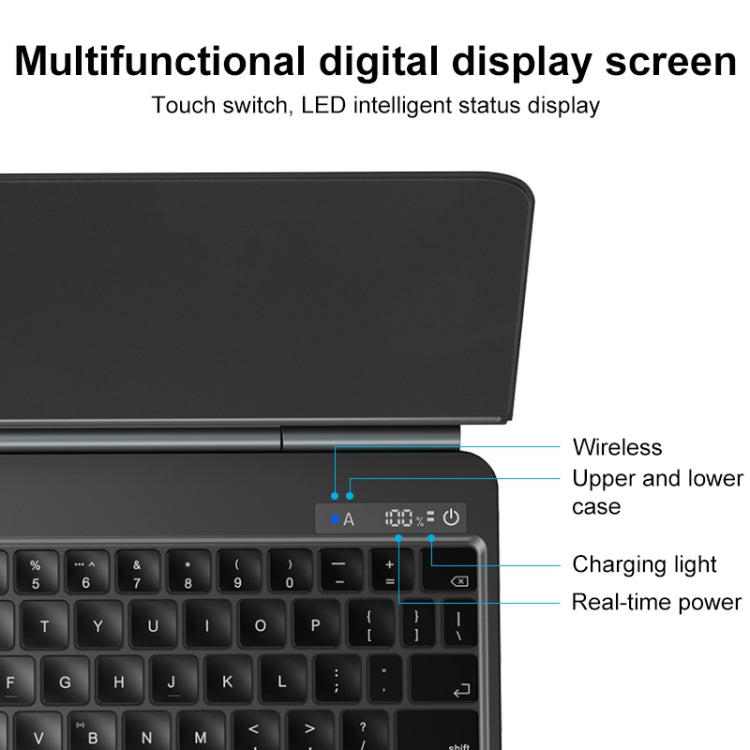 MOMAX KB3M MAG LINK Wireless Suspended Magnetic Keyboard Leather Case For iPad Pro 11 2022 / 2021 / 2020 / 2018 / Air 2022 / 2020 10.9, KB3M