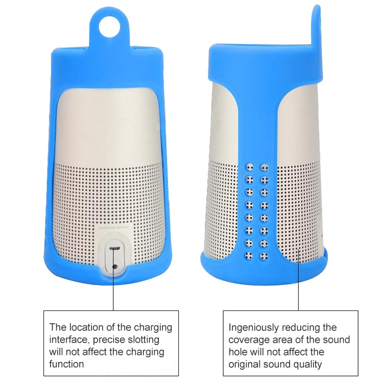Portable Shockproof Silica Gel Bluetooth Speaker Protective Case for Bose Soundlink Revolve