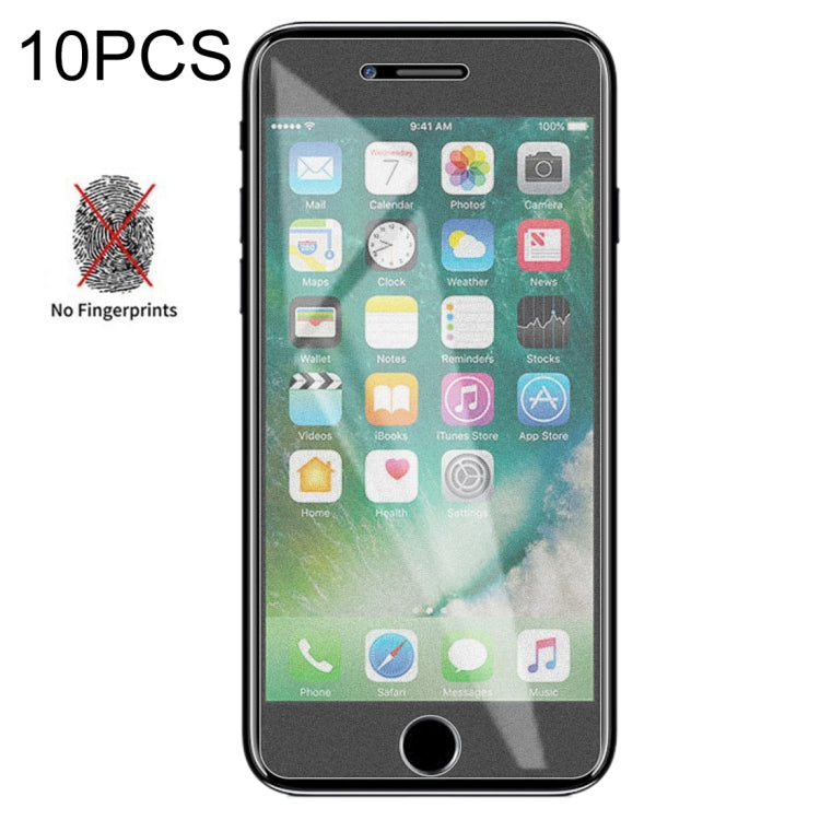10 PCS Non-Full Matte Frosted Tempered Glass Film for iPhone 7 Plus / 8 Plus, For iPhone 7 Plus / 8 Plus(10 PCS)