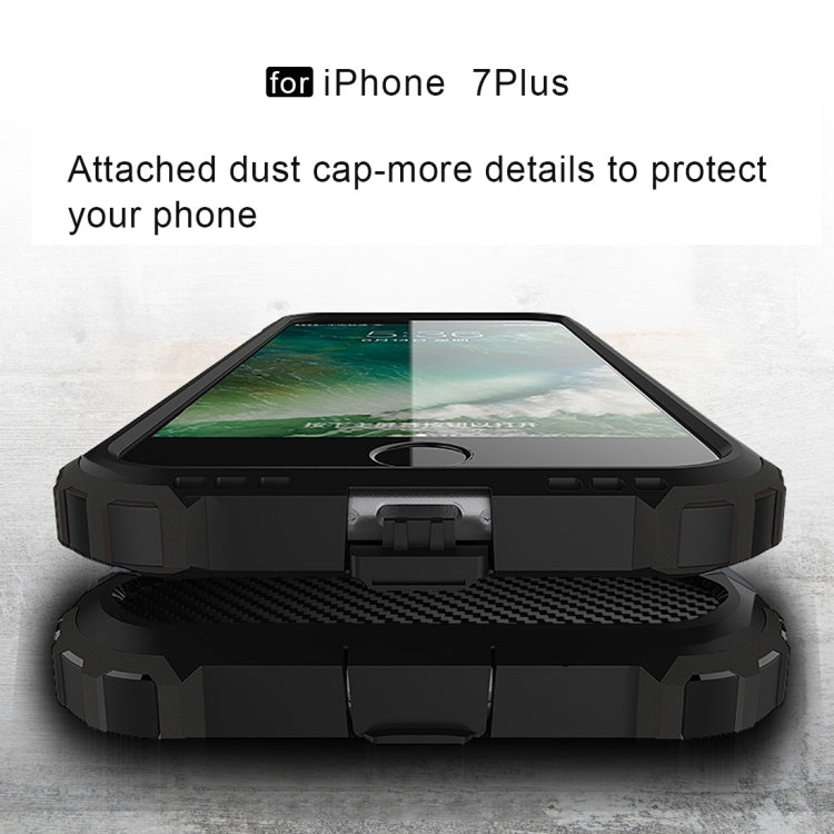 For iPhone 8 Plus & 7 Plus   Tough Armor TPU + PC Combination Case