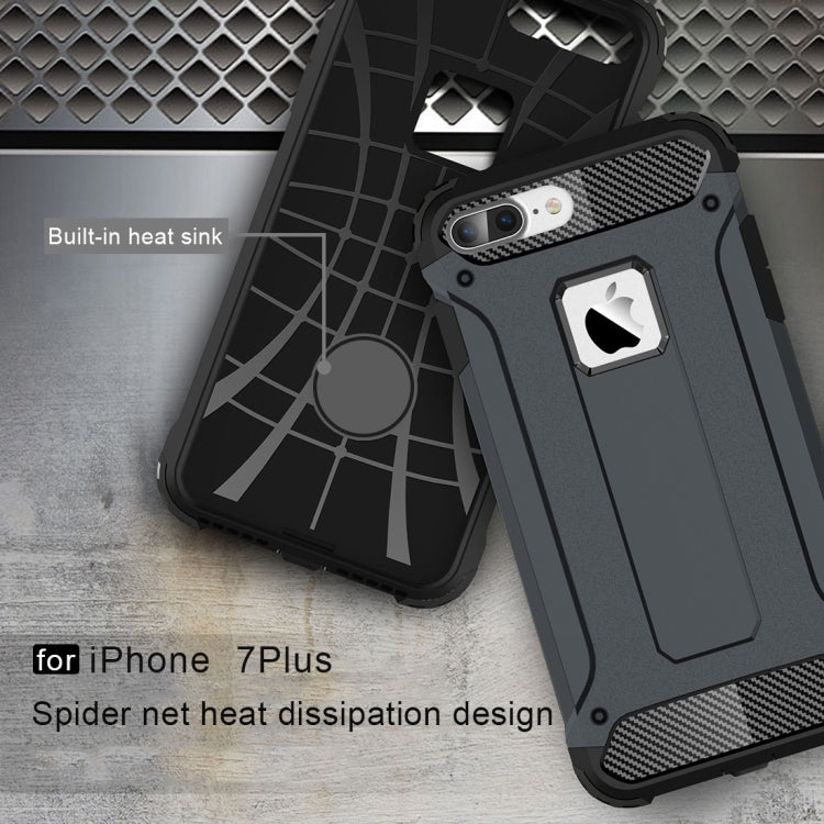 For iPhone 8 Plus & 7 Plus   Tough Armor TPU + PC Combination Case