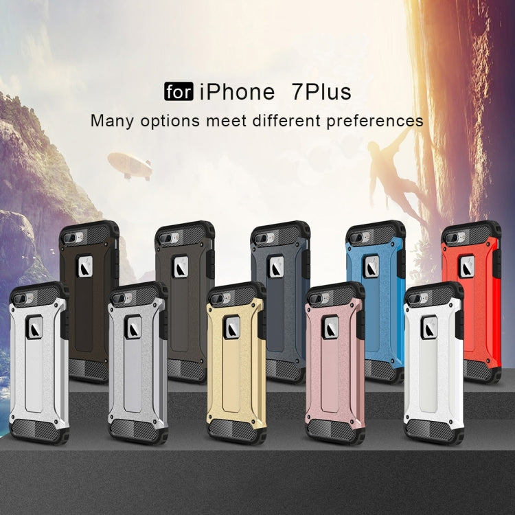 For iPhone 8 Plus & 7 Plus   Tough Armor TPU + PC Combination Case