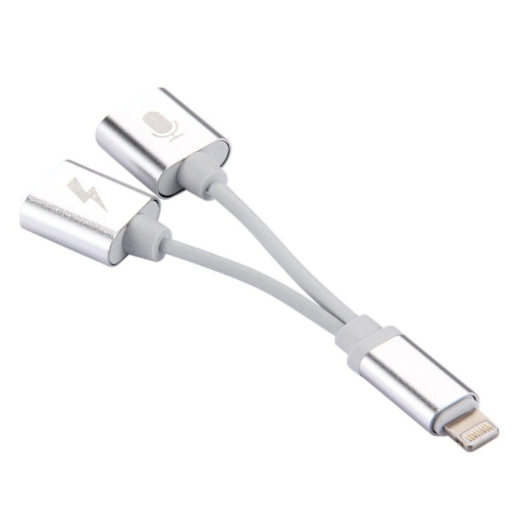 8 Pin Male to Female Charger + 8 Pin Female Audio Adapter, Support iOS 10.3.1 or Above Phones & Call Function