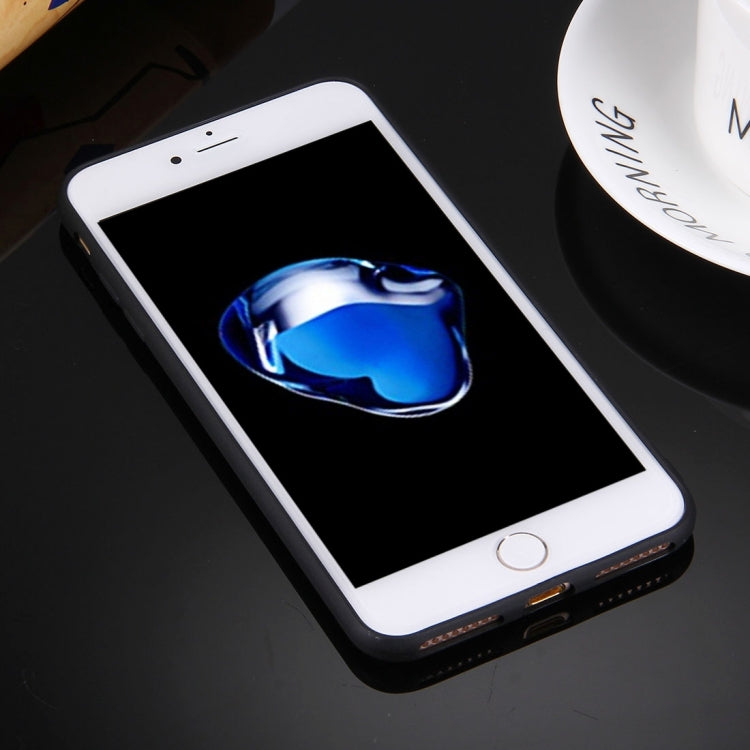 For iPhone 8 Plus & 7 Plus   Solid Color TPU Protective Case Without Round Hole