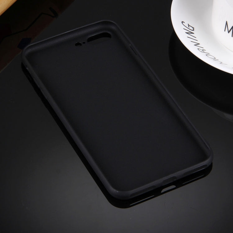 For iPhone 8 Plus & 7 Plus   Solid Color TPU Protective Case Without Round Hole